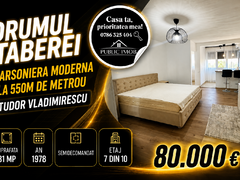 Drumul Taberei, garsoniera moderna la 550m de metrou Tudor Vladimirescu